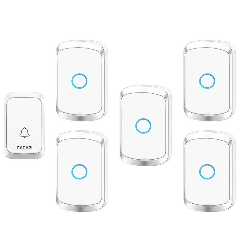 Home Welcome Wireless Doorbell Waterproof 1 Button 5 Receiver 300M Remote LED Light Door Bell Cordless Calling Chime Battery
Home Welcome Wireless Doorbell Waterproof 1 Button 5 Receiver 300M Remote LED Light Door Bell Cordless Calling Chime Battery