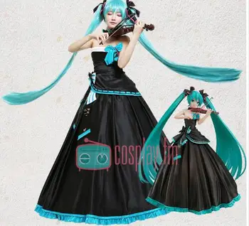 Hatsune Miku Cosplay Costume Formal Women Black Long Dress Vocaloid Halloween Outfit
Hatsune Miku Cosplay Costume Formal Women Black Long Dress Vocaloid Halloween Outfit