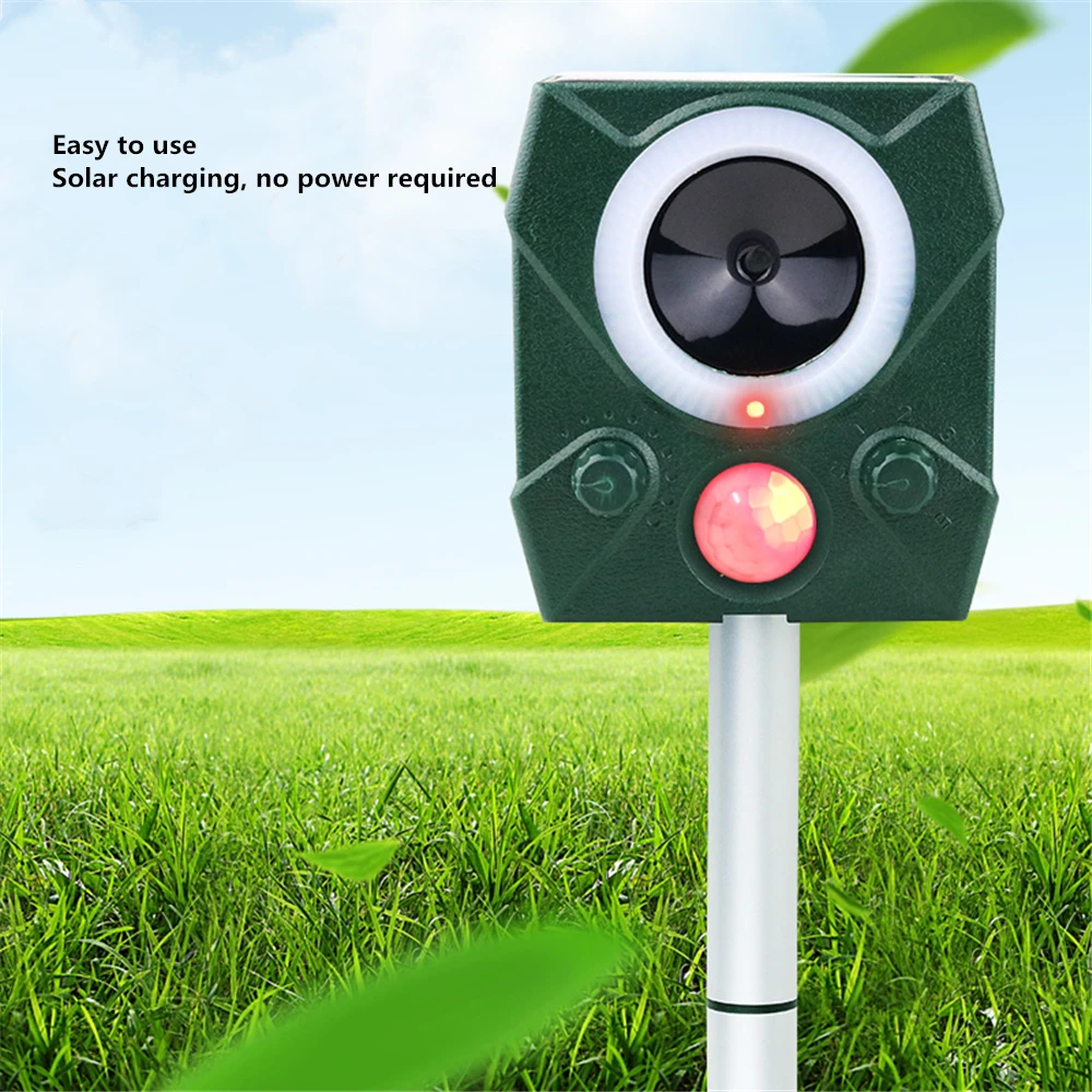Outdoor Garden Solar Ultrasonic Animal Repeller Waterproof Pest Repeller Snake Cat Dog Bird Dispeller Keep Animals Away
Outdoor Garden Solar Ultrasonic Animal Repeller Waterproof Pest Repeller Snake Cat Dog Bird Dispeller Keep Animals Away