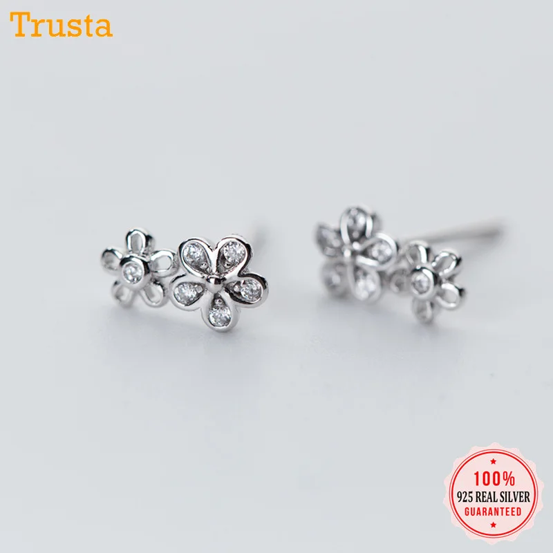 2019 100% 925 Solid Sterling Silver Star Small Stud Earrings For Girls Teens Gift Womens DS900