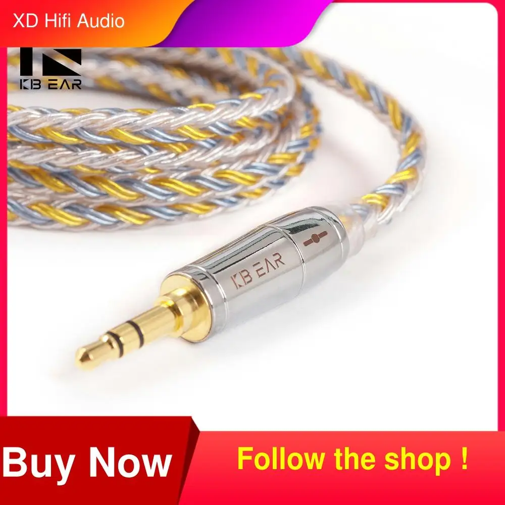 KBEAR 16 core Silver plated cable With 2.5/3.5/4.4 Earphone Cable For KB06 C10 ZS10 TRN V90 BA5 BLON bl03 CCA C12 KZ ZSX QDC
KBEAR 16 core Silver plated cable With 2.5/3.5/4.4 Earphone Cable For KB06 C10 ZS10 TRN V90 BA5 BLON bl03 CCA C12 KZ ZSX QDC