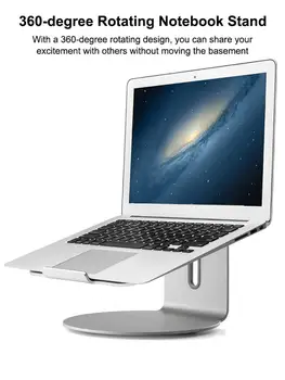 Laptop Stand 360-degree Rotating Notebook Stand Aluminum Alloy Cooling Computer Stand Holder For Apple MacBook Air MacBook Pro
Laptop Stand 360-degree Rotating Notebook Stand Aluminum Alloy Cooling Computer Stand Holder For Apple MacBook Air MacBook Pro