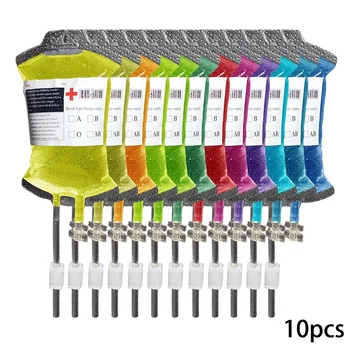 10Pcs 400ML Transparent Drink Bag with 10x Stickers Reusable Blood Energy Bag Props Halloween Decorations 
10Pcs 400ML Transparent Drink Bag with 10x Stickers Reusable Blood Energy Bag Props Halloween Decorations