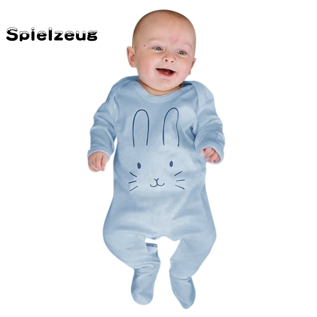

Newborn Infant Toddler Baby Girls Boys Clothes Long Sleeve Rabbite Cartoon Printed Romper Jumpsuit Autumn Outfits Sleepsuits#p4