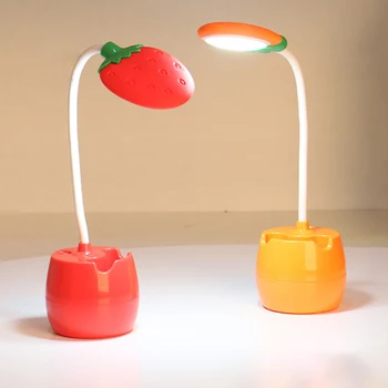 Fruit Shape LED Table Lamp with Pen and Phone Holder Base USB Charging Touch Switch On/Off Study Desk Lamp Room Bedside Lamp
Fruit Shape LED Table Lamp with Pen and Phone Holder Base USB Charging Touch Switch On/Off Study Desk Lamp Room Bedside Lamp