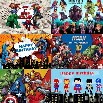 InMemory 12 Options Comics Cartoon Superhero Photographic Backdrop The Avengers Kids Birthday Party Banner Background Custom 
InMemory 12 Options Comics Cartoon Superhero Photographic Backdrop The Avengers Kids Birthday Party Banner Background Custom