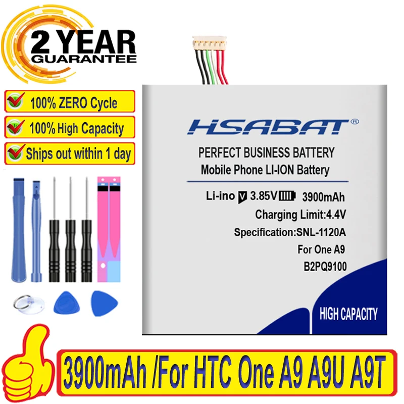 HSABAT Новый 3900mAh аккумулятор для B2PQ9100 HTC One A9 A9U A9T A9W A9D Замена Li-Polymer | Мобильные