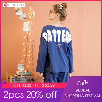 FENTENG Autumn Pajamas For Couple Pajamas Fashion Letter Printed Pajamas Causal Oneck Loose Printed Pajamas Men L98132666
FENTENG Autumn Pajamas For Couple Pajamas Fashion Letter Printed Pajamas Causal Oneck Loose Printed Pajamas Men L98132666