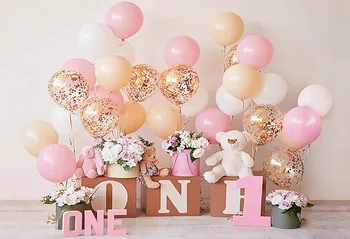 Avezano One 1st Birthday Party Backdrop Pink Balloon Flowers Girls Baby Shower Portrait Photography Background for Photo Studio
Avezano One 1st Birthday Party Backdrop Pink Balloon Flowers Girls Baby Shower Portrait Photography Background for Photo Studio