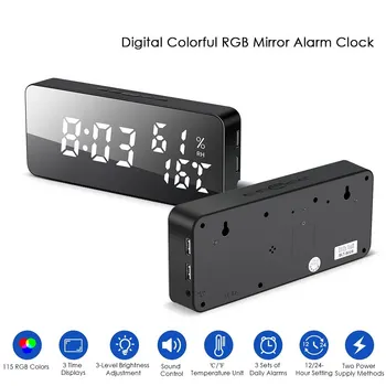 LED Mirror Digital Alarm Clock Electronic Watch Snooze Function Table Clock Alarm Clock Digital Alarm Clock
LED Mirror Digital Alarm Clock Electronic Watch Snooze Function Table Clock Alarm Clock Digital Alarm Clock