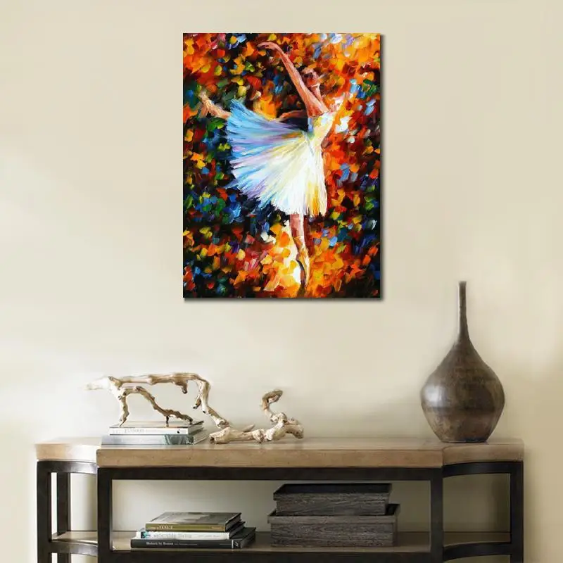 Modern Canvas Art Ballerina Textured Hand Painted Oil Painting Dancer Figure Artwork High Quality Bathroom Hotel Wall Decor
Modern Canvas Art Ballerina Textured Hand Painted Oil Painting Dancer Figure Artwork High Quality Bathroom Hotel Wall Decor