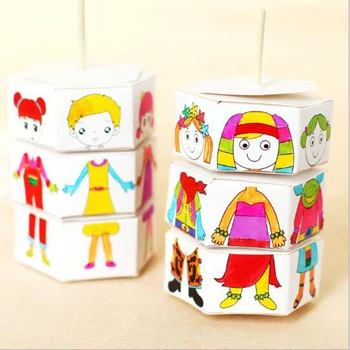 Creative Handcraft Puzzle Kindergarten Toys New Arrivals Children Rotary DIY Paper Colour Matching Rotation Change Clothes Doll
Creative Handcraft Puzzle Kindergarten Toys New Arrivals Children Rotary DIY Paper Colour Matching Rotation Change Clothes Doll