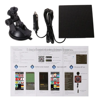 Full color wireless bluetooth App control car LED Display Screen Scrolling LED Sign,Driving instruction,Picture GIF Light N15 19
Full color wireless bluetooth App control car LED Display Screen Scrolling LED Sign,Driving instruction,Picture GIF Light N15 19