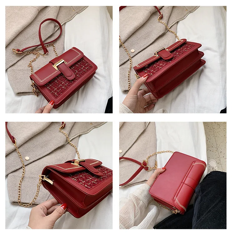 2019 Autumn New Style WOMEN'S Bag Korean-style Ladies' Square Bag Shoulder Bag Spiraea Small Fragrant INS-Style Car Suture Over-
2019 Autumn New Style WOMEN'S Bag Korean-style Ladies' Square Bag Shoulder Bag Spiraea Small Fragrant INS-Style Car Suture Over-