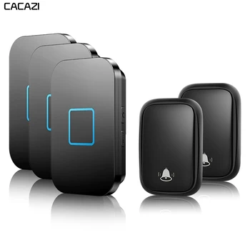 CACAZI Home Wireless Self-powered Doorbell No Battery Required Button US EU UK AU Plug Receiver 150M Remote Smart Calling Bell
CACAZI Home Wireless Self-powered Doorbell No Battery Required Button US EU UK AU Plug Receiver 150M Remote Smart Calling Bell