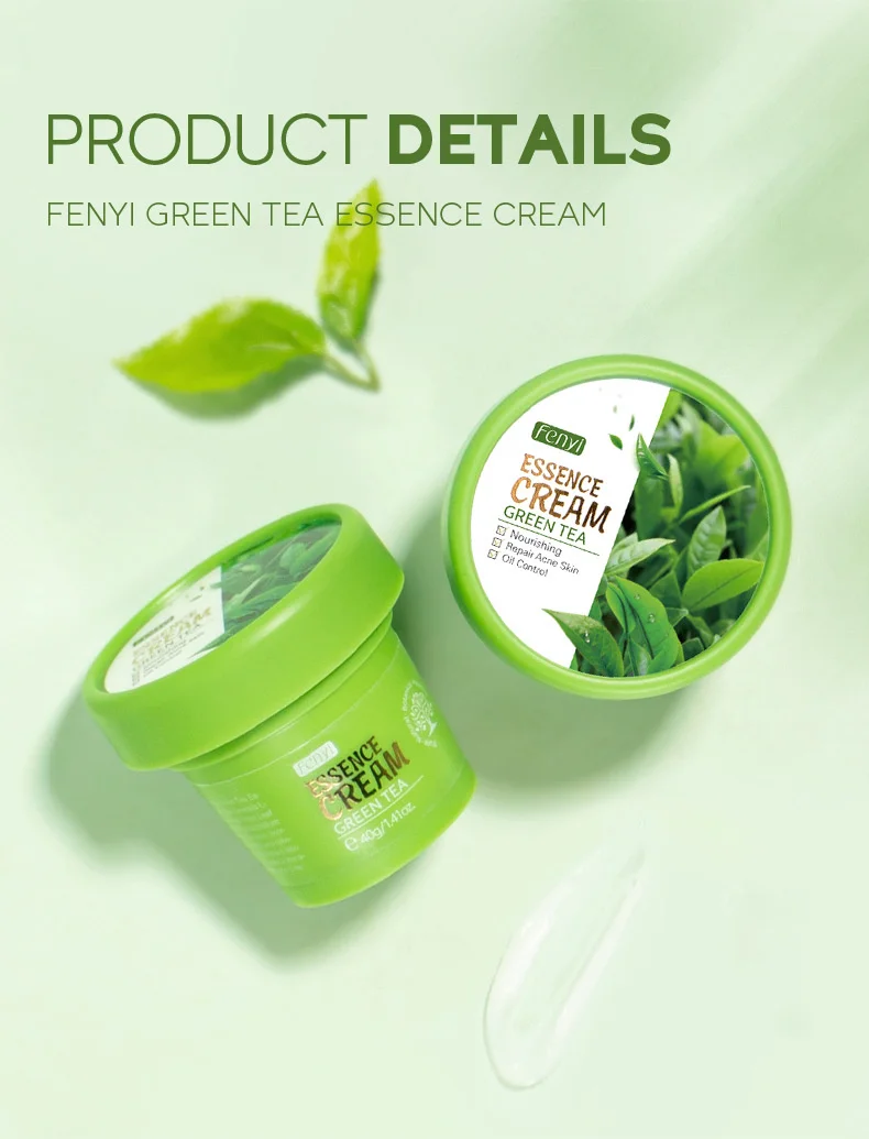 LAIKOU Green Tea Essence Facial Cream Anti Acne Oil-control Smoothing Skin Shrink Pores Whitening Moisturizing nourishing Cream 25 Hf057f62334ec49169d450f47885bfbc21
