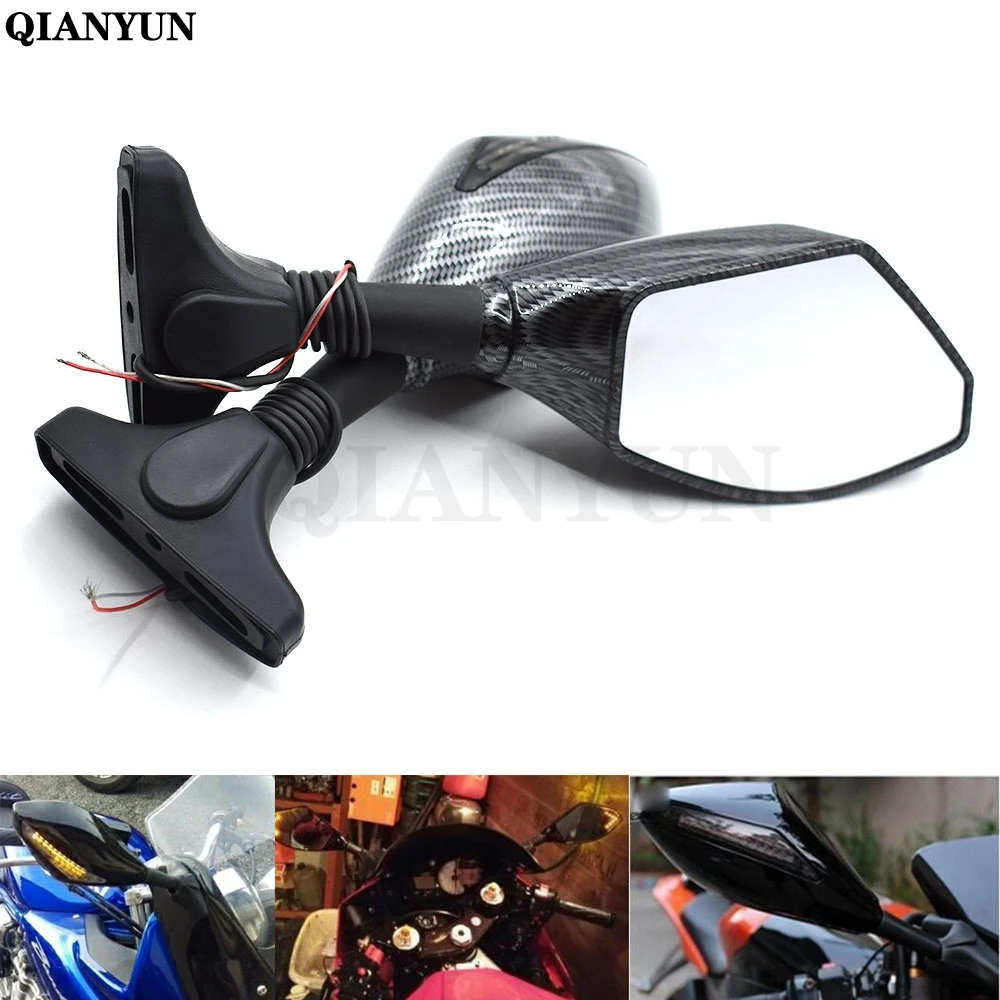 Universal Motorcycle Rear View Side Wing Mirrors w/ LED Turn Signal Light For Kawasaki ER6F 2006-2008 Z750S 2005-2006
Universal Motorcycle Rear View Side Wing Mirrors w/ LED Turn Signal Light For Kawasaki ER6F 2006-2008 Z750S 2005-2006