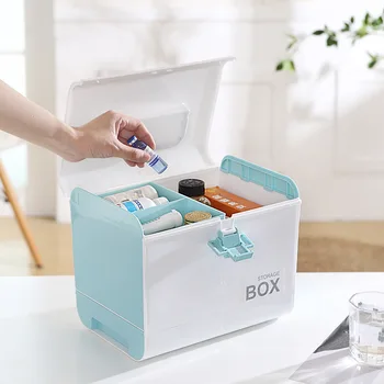 Family Medicine Box Multi-functional Medicine Box Storage Box Pills Storage Box Household Hand Medicine Box
Family Medicine Box Multi-functional Medicine Box Storage Box Pills Storage Box Household Hand Medicine Box