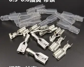 100sets 6.3 plug spring terminal with lock plug spring insert cold press terminal 6.3 plug spring + sheath
100sets 6.3 plug spring terminal with lock plug spring insert cold press terminal 6.3 plug spring + sheath