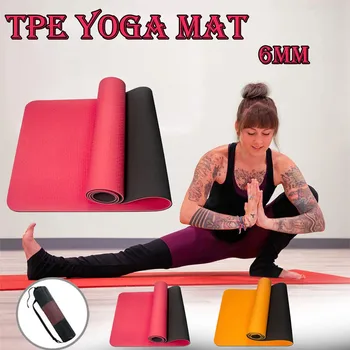 6mm Thick Yoga Mat Exercise Fitness Pilates Camping Gym Meditation Pad Non-Slip Gym Exercise Non Slip Pilates Fitness TPE#2
6mm Thick Yoga Mat Exercise Fitness Pilates Camping Gym Meditation Pad Non-Slip Gym Exercise Non Slip Pilates Fitness TPE#2