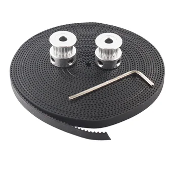 Hot 3D Printer Parts Accessory 2pcs GT2 16teeth 16 teeth Timing Alumium Pulley Bore 5mm Width 6mm With 2meters 2m 6mm GT2 Belt
Hot 3D Printer Parts Accessory 2pcs GT2 16teeth 16 teeth Timing Alumium Pulley Bore 5mm Width 6mm With 2meters 2m 6mm GT2 Belt