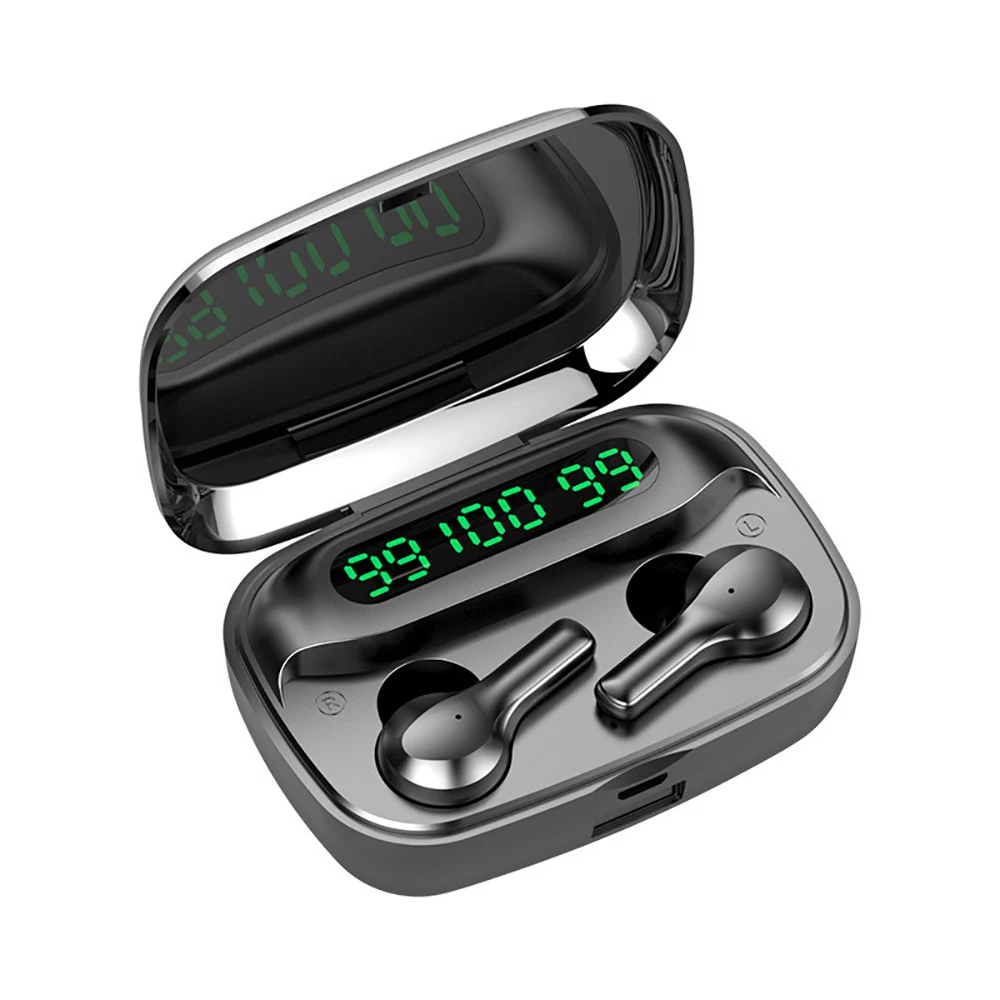Bluetooth 5.0 TWS Wireless Earphone Touch Control LED Display Stereo Sport Touch to control music and the call stable
Bluetooth 5.0 TWS Wireless Earphone Touch Control LED Display Stereo Sport Touch to control music and the call stable