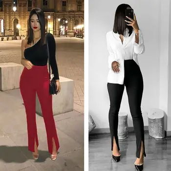 Women's Push Up Yoga Front Split Flare Long Pants High Waist Leggings Sports Fitness Running Workout Gym Trousers Lady Clothes
Women's Push Up Yoga Front Split Flare Long Pants High Waist Leggings Sports Fitness Running Workout Gym Trousers Lady Clothes