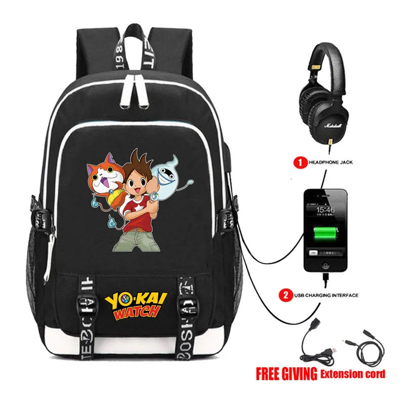Фото USB зарядка для подростков Для мужчин wo многофункциональный рюкзак сумка ноутбука