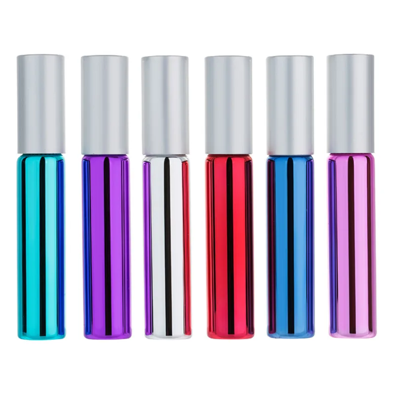 10ML Essential Oil Roller Bottles UV Coated Steel Roller Bottles Roll Ball On Refilable Perfume Bottles for essential oil
10ML Essential Oil Roller Bottles UV Coated Steel Roller Bottles Roll Ball On Refilable Perfume Bottles for essential oil