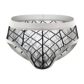 Men Underpants Briefs New High-Profile Low-Waist Sexy Breathable Panties Underwear Rhombus Mesh Perspective Shorts Underwear 
Men Underpants Briefs New High-Profile Low-Waist Sexy Breathable Panties Underwear Rhombus Mesh Perspective Shorts Underwear