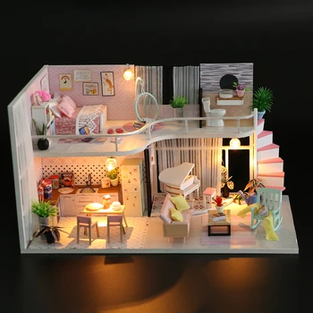 Surwish DIY Creative Handmade Theme Wooden Cabin Assembly Building Model Toy Set with Light and Music - Anna Pink Melody
Surwish DIY Creative Handmade Theme Wooden Cabin Assembly Building Model Toy Set with Light and Music - Anna Pink Melody