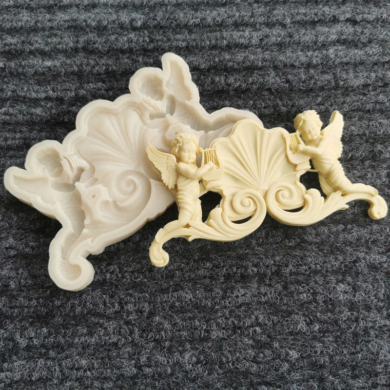 1pcs European Relief Angel Baby Silicone Mold Cake Border Fondant Cake Decorating Sugarcraft Chocolate Clay Mold DIY Baking Tool
1pcs European Relief Angel Baby Silicone Mold Cake Border Fondant Cake Decorating Sugarcraft Chocolate Clay Mold DIY Baking Tool