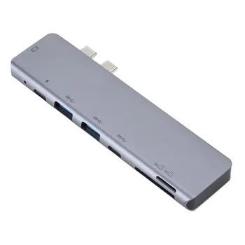 Type-C To Hdmi Usb-C Line Reader Type-C Hub 7-In-1 Docking Station For Macbook Pro Computer External Accessories
Type-C To Hdmi Usb-C Line Reader Type-C Hub 7-In-1 Docking Station For Macbook Pro Computer External Accessories