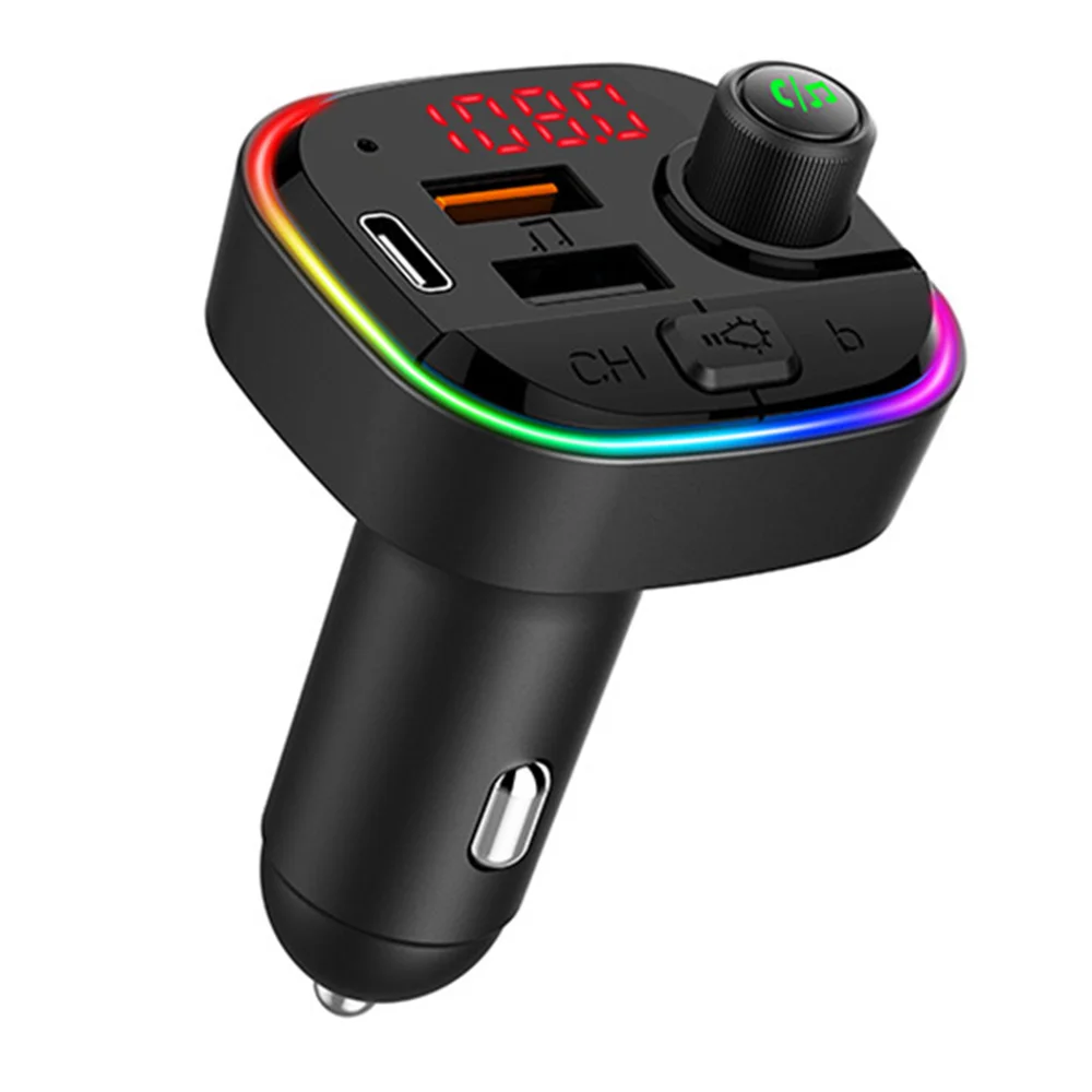FM transmitter Car Bluetooth 5.0 FM radio modulator car kit USB car charger hands-free wireless assisted audio MP3 player
FM transmitter Car Bluetooth 5.0 FM radio modulator car kit USB car charger hands-free wireless assisted audio MP3 player