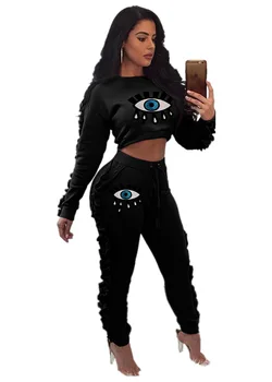 Autumn Winter Women Two Piece Set Top and Pants Plus Size Tracksuit Sweatsuit Outfit Eyes Sequin Hoodie Pants Sets
Autumn Winter Women Two Piece Set Top and Pants Plus Size Tracksuit Sweatsuit Outfit Eyes Sequin Hoodie Pants Sets