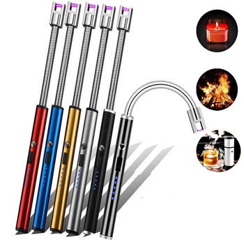 USB Charging Arc Lighter with 360° Flexible Neck Suitable Ignite Light Candles Gas Stoves Camping Cooking BBQ Fireworks Flame 
USB Charging Arc Lighter with 360° Flexible Neck Suitable Ignite Light Candles Gas Stoves Camping Cooking BBQ Fireworks Flame
