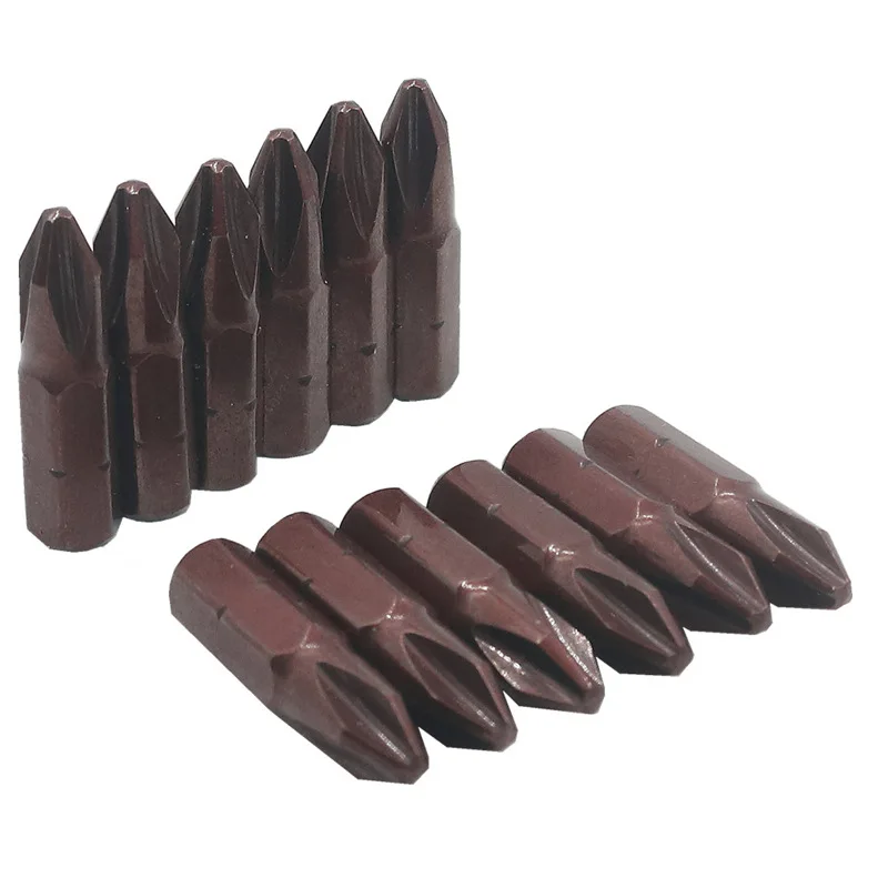 S2 Steel 1/4 Handle Bronze Cross Screwdrivers Blades 25mm Long Cross Bit Short Head Desan Electric Bit
S2 Steel 1/4 Handle Bronze Cross Screwdrivers Blades 25mm Long Cross Bit Short Head Desan Electric Bit
