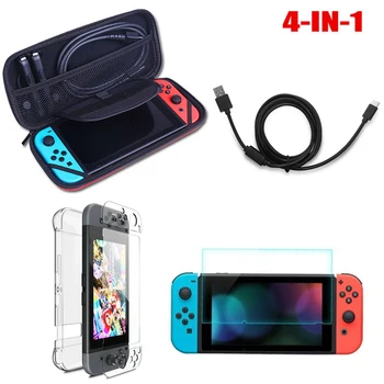For Nintend Switch 4 in 1 Accessories Case Bag+ Charging Cable+Protector+Shell Cover + Screen Film for NS Console Accessories
For Nintend Switch 4 in 1 Accessories Case Bag+ Charging Cable+Protector+Shell Cover + Screen Film for NS Console Accessories