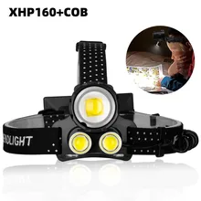 Aluminum Alloy XHP160 Headlight LED Chip Torch Headlight Rechargeable Power 3-Modes Fishing Head Lamp Camping Fishing Tools
Aluminum Alloy XHP160 Headlight LED Chip Torch Headlight Rechargeable Power 3-Modes Fishing Head Lamp Camping Fishing Tools