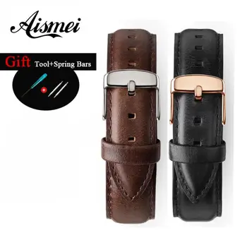 Quality Classical Simple Black Coffee 14mm 18mm 20mm Leather watch band leather apple watch band Couple Thickened watch strap
Quality Classical Simple Black Coffee 14mm 18mm 20mm Leather watch band leather apple watch band Couple Thickened watch strap