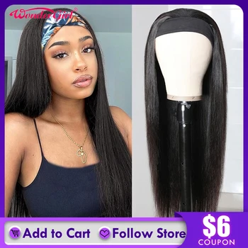 Headband Wig Human Hair Wigs For Black Women Straight Brazilian Hair Wigs Machine Made Scarf Human Hair Wig Glueless Wonder Girl
Headband Wig Human Hair Wigs For Black Women Straight Brazilian Hair Wigs Machine Made Scarf Human Hair Wig Glueless Wonder Girl