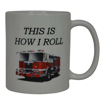 Funny Coffee Mug Best Firefighter Mug This Is How I Roll Fire Truck Novelty Cup Great Gift Idea For Fire Fighter Fire Departm 
Funny Coffee Mug Best Firefighter Mug This Is How I Roll Fire Truck Novelty Cup Great Gift Idea For Fire Fighter Fire Departm