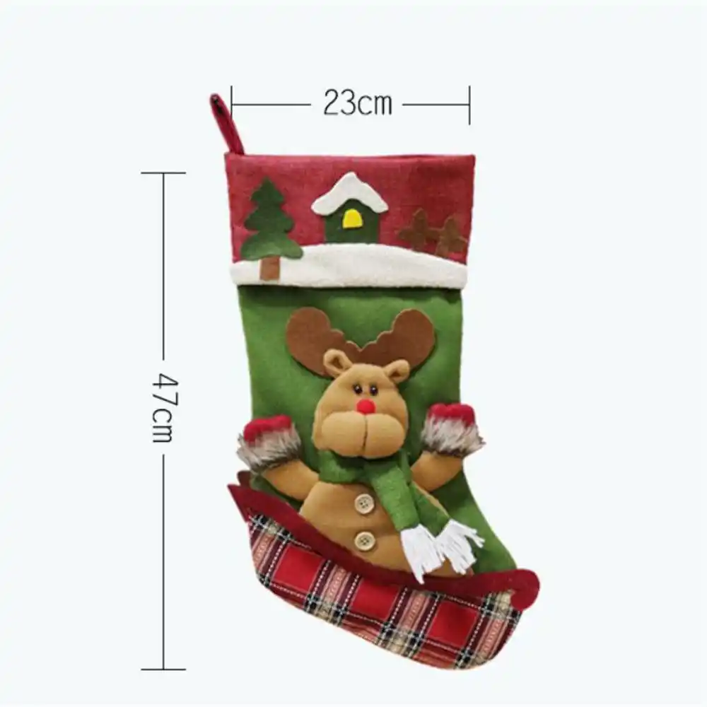 christmas socks gift bag decoration props xmas old man snowman
