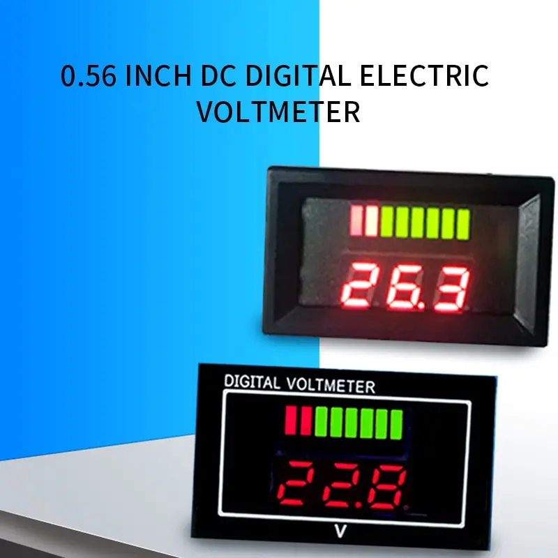 LCD Battery Capacity Monitor Gauge Meter 6V12V24V36V48V60V Battery Statu-s Indicator with 0.56in Display
LCD Battery Capacity Monitor Gauge Meter 6V12V24V36V48V60V Battery Statu-s Indicator with 0.56in Display