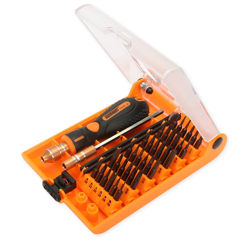 JAKEMY 38 IN 1 High Quality Precision Screwdriver Tool Kit with Adjustable Ratchet Handle and Tweezers for Electronics
JAKEMY 38 IN 1 High Quality Precision Screwdriver Tool Kit with Adjustable Ratchet Handle and Tweezers for Electronics