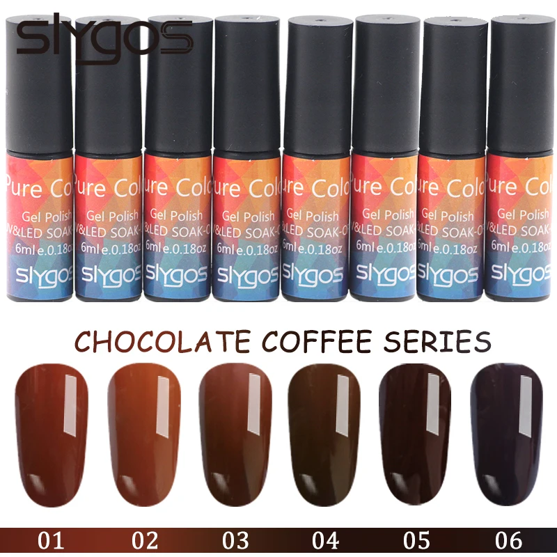 SLYGOS 6ML Chocolate Brown Coffee Caramel Soak Off UV/LED Gel Polish Nail Art 6 Pure Color Gels Varnish Manicure
SLYGOS 6ML Chocolate Brown Coffee Caramel Soak Off UV/LED Gel Polish Nail Art 6 Pure Color Gels Varnish Manicure