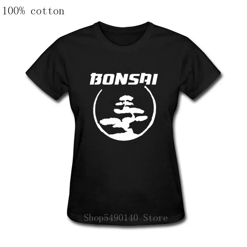 Фото Chinese ink Painting Style Girl Tees Shirt Miyagi Do Karate Bonsai Tree in Circle Cobra Kai Retro Graphic T-Shirt 3D Cotton | Женская