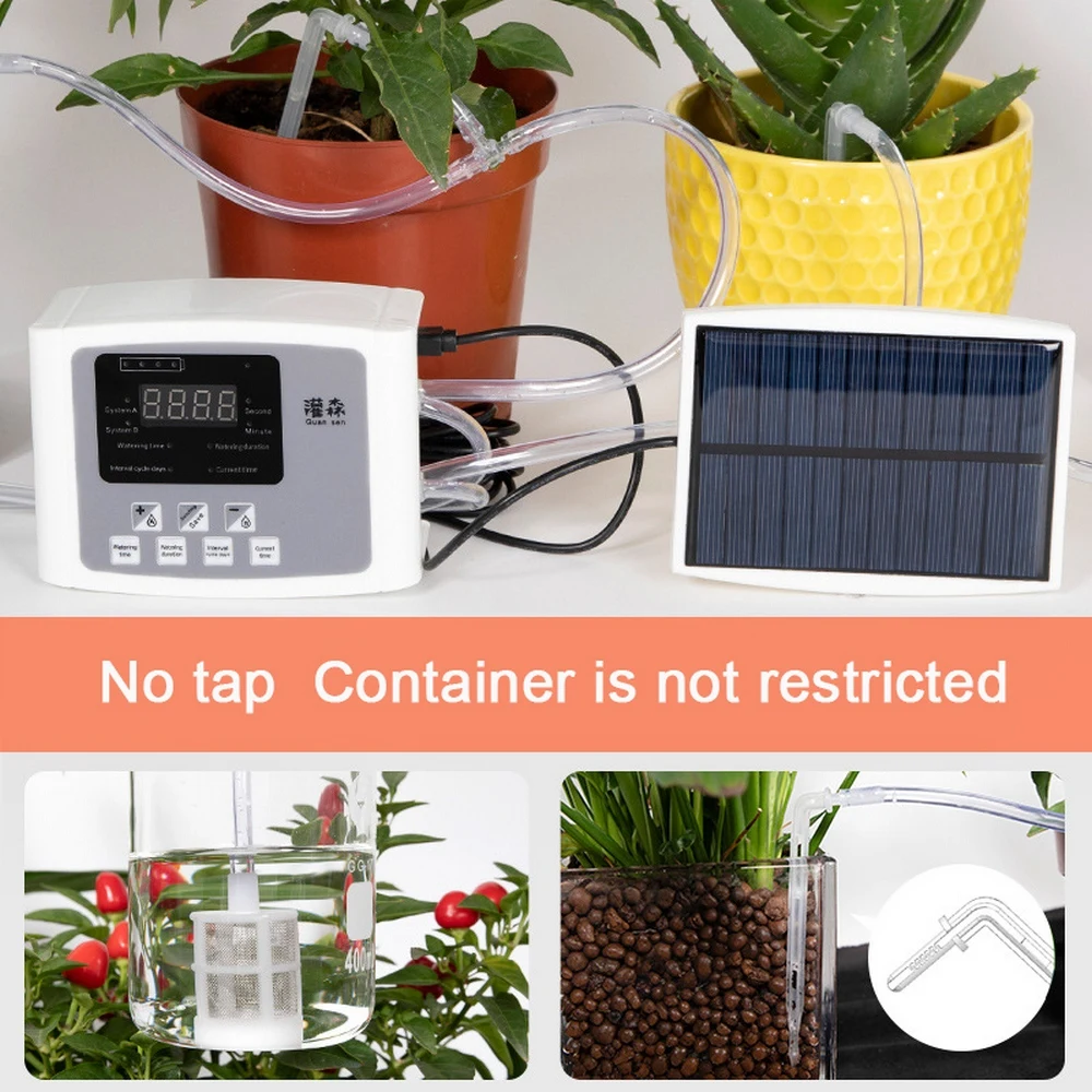 New hot style indoor solar double pump automatic watering device lazy automatic watering device watering artifact
New hot style indoor solar double pump automatic watering device lazy automatic watering device watering artifact