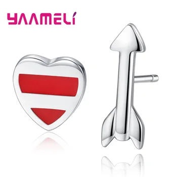 Small Stud Earrings 925 Sterling Silver Jewelry Nice Heart Arrow Asymmetric Pin Need Hip hop Piercing Bijoux for Women Girls
Small Stud Earrings 925 Sterling Silver Jewelry Nice Heart Arrow Asymmetric Pin Need Hip hop Piercing Bijoux for Women Girls