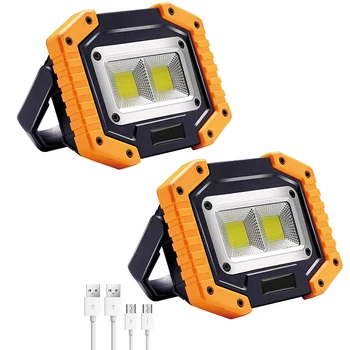 LED Work Light, 2 COB 30W 1500LM Rechargeable Work Light, LED Portable Waterproof LED Flood Lights for Outdoor Camping Hiking Em
LED Work Light, 2 COB 30W 1500LM Rechargeable Work Light, LED Portable Waterproof LED Flood Lights for Outdoor Camping Hiking Em